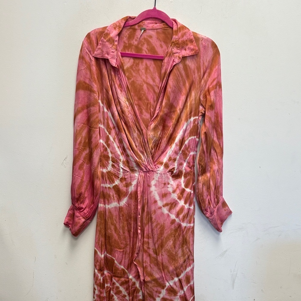 YFB Pink and Orange Tie-Dye Dress